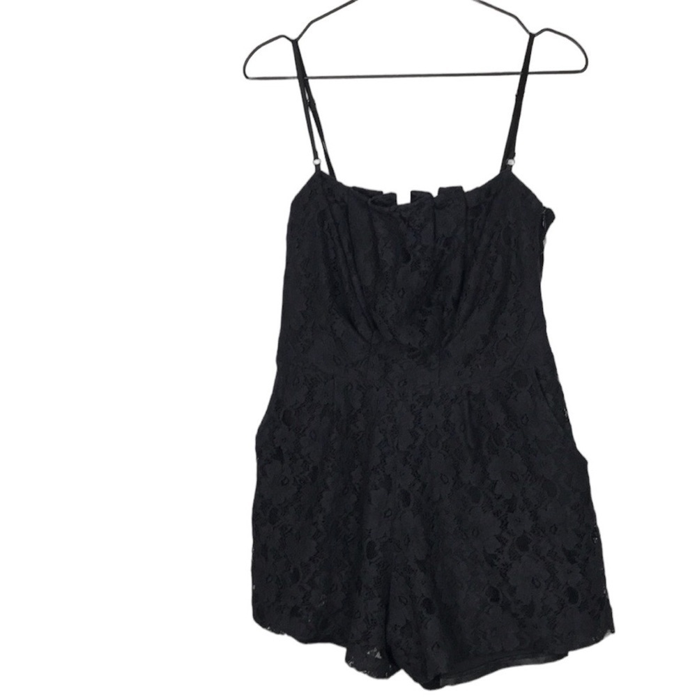 Missme Black lace romper